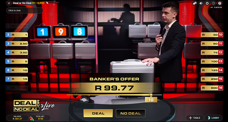 Deal or no Deal Play Hollywoodbets