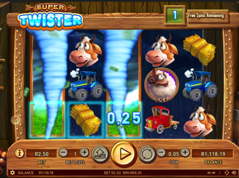 Gameplay twister slot