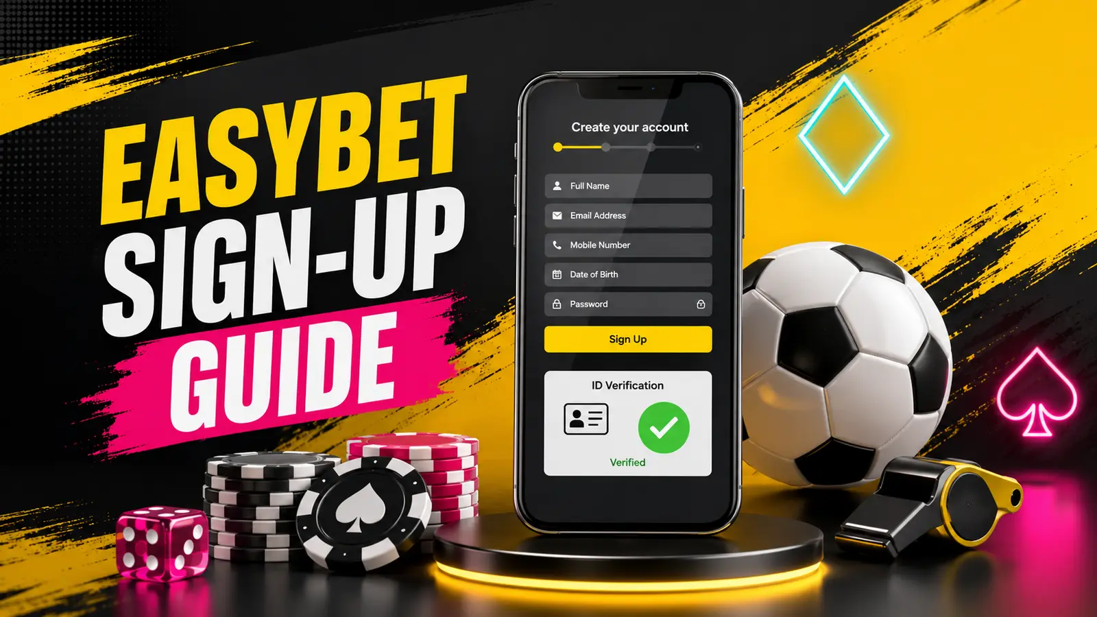 EasyBet South Africa account registration and identity verification guide